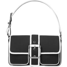 Michael Kors Colby Medium Two Tone Neoprene Shoulder Bag - Black/White