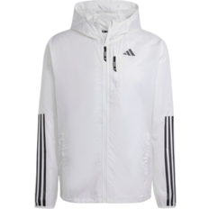 Adidas Slim Jackets Adidas Own The Run 3 stripes Jacket - White