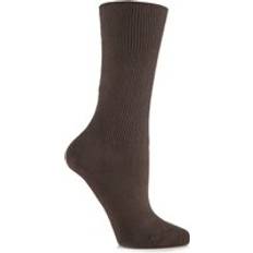 IOMI 1 Pair Footnurse Oedema Extra Wide Cotton Socks Brown 4-7