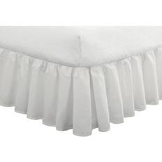 Fresh Ideas Ruffled Valance Sheet White (213.4x182.9cm)