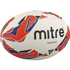 Rugby Balls Mitre Squad RugbyBall - White/Red/Blue