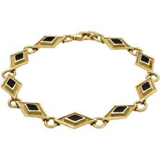 Gold - Women Bracelets C. W. Sellors Kite Framed Bracelet - Gold/Black