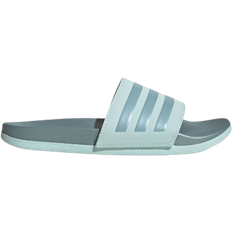 Turquoise - Women Slides Adidas Adilette Comfort - Halo Mint/Magic Grey Met