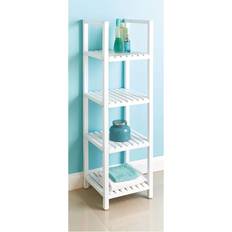 Natural Shelving Systems Highland Dunes Wooden 4 Tier Bath Rack Shelving System