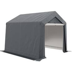 OutSunny Grey Sheds OutSunny 3 3m Storage Shed, Waterproof and Heavy Duty Portable Shed Dark (Building Area )