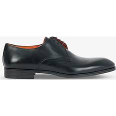 Santoni Leather New Simon Oxford Shoes black