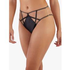 Playful Promises Ramona Black Mesh High Waisted Brief