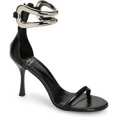 Jeffrey Campbell Cuff-It Embellished Dress Sandals Black/Silver