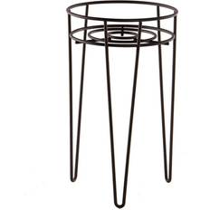 Maison & White Metal Flower Pot Stand Black M&w