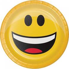 Creative Converting show your emojions paper disposable plates pack of sg26348