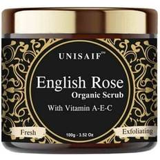 Unisaif rose organic scrub vitamin a, e & c exfoliating facial scrub cleanser