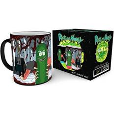 Rick and Morty Morty Pickle Rick Heat Changing Travel Mug