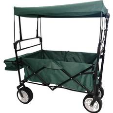 Utility Wagons Samuel Alexander Folding Festival Camping Storage Trolley with Canopy & Waterproof Cover 100Kg Capacity