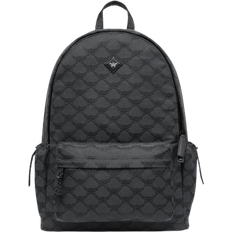 MCM Himmel Backpack in Lauretos Jacquard - Grey/Dark Grey