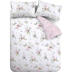 Catherine Lansfield Songbird Duvet Cover Pink (200x200cm)