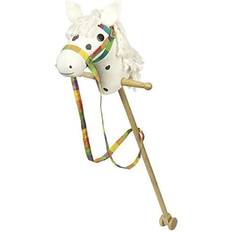 Goki Hobby Horse White with Dark Brown Dots 53940