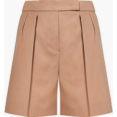 Women - Wool Shorts Max Mara Wool Tailored Shorts beige