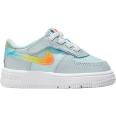 Nike Force 1 Low EasyOn TDV - Glacier Blue/Light Lemon Twist/Aquarius Blue/Total Orange