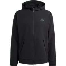 Adidas Polyester Tops Adidas Designed for Training Cold Rdy Full Zip Hoodie - Black