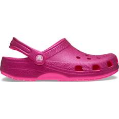 Men - Pink Outdoor Slippers Crocs Classic Glitter Clog - Pink Crush