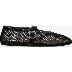 Alaïa Leather Mesh Ballet Flats black