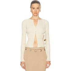 Cult Gaia Irena Knit Cardigan in Cream. L, S, XS