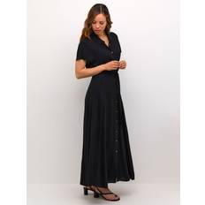 Soaked in Luxury Zaya Maxi Shirt Dress, Black