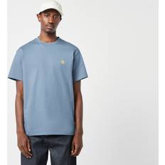 Gold - Men Tops Carhartt WIP Chase T-Shirt, Blue