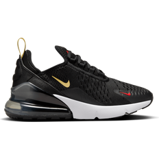 Nike air max black and gold Nike Air Max 270 GS - Black/Gym Red/White/Saturn Gold