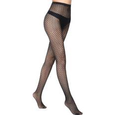 Support Tights Stems Micro Wave Fishnet Tight