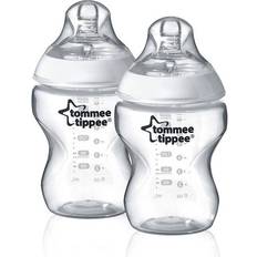 Tommee Tippee Closer to Nature Breast & Bottle Feeding Bottles 260ml 2-pack