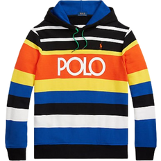 Polo Ralph Lauren Logo Striped Fleece Hoodie - Polo Black Multi