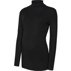 Maternity Tops Maternity & Nursing Wear Mamalicious Knitted Maternity Pullover Black (20013064)