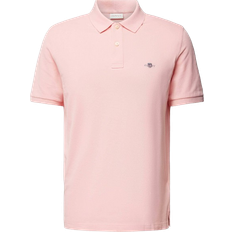 Men - Pink Tops Gant Classic Pique Shirt - Bubble Gum Pink