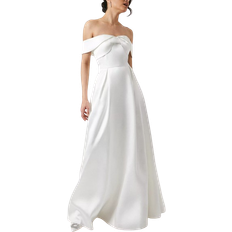 Coast Twist Bardot Full Maxi Wedding Dress - Ivory