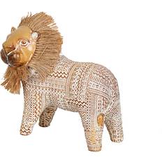 Romimex Romimex Beige Polyresin Lion Figurine