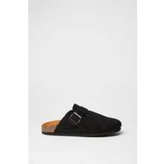 Faith Habba Closed Toe Footbed Mules Black