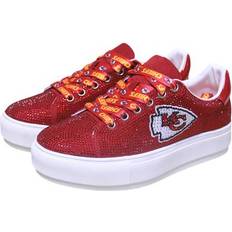 Cuce Women's Red Kansas City Chiefs Team Color Crystal Sneakers