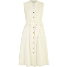 Yumi Broderie Anglaise Shirt Dress - White