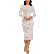 Dress The Population Emery Dress - White/Beige