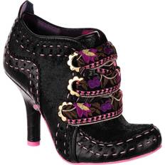 Irregular Choice abigails flower party black pink womens ankle boots