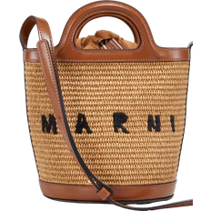 Solid Colours Bucket Bags Marni Tropicalia Small Bucket Bag - Rawsienna