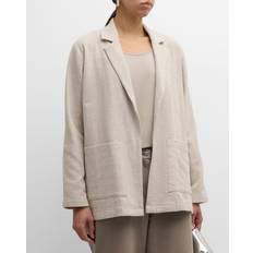 Eileen Fisher Stretch Organic Cotton Longline Blazer