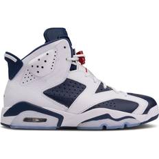 40 - Men Basketball Shoes Nike Air Jordan 6 M - White/Varsity Red/Midnight Navy