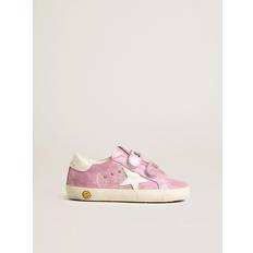 GOLDEN GOOSE Baby Pink School Sneakers Pink/White