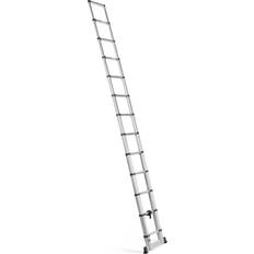 MSW Telescopic ladder 12 steps aluminium height: 0.87 3.80 m collapsible ladder