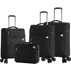 Infinity Leather Wheel Luggage Suitcases