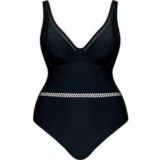 Swimsuits Curvy Kate First Class Plunge One Piece Swimsuit - Black