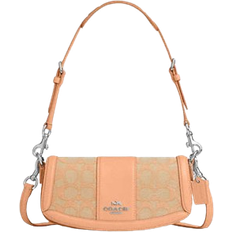 Coach Andrea Small Shoulder Bag In Signature Jacquard - Non Leather/Sv/Faded Blush