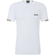 HUGO BOSS X Matteo Berrettini signature Stripe Artwork T-shirt - White